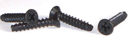 150) #4 x 5/16 Plastite Style Thread Forming Screws/Phillips/Flat Head/Steel/Blk Ox