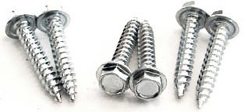 100) 1/4 x 1 1/2 Self-Piercing Screws/Unslotted/Hex Washer (3/8)/Steel/ Zinc