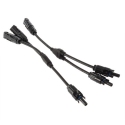 1 Pair (2 connectors) of paralleling MC-4 connectors and Cable. One MM/F and one FF/M